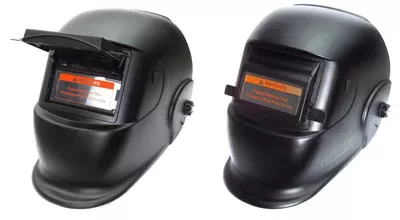 Маска сварщика BLACK GLASS с поднимающимся светофильтром DIN12 Aurora купить в Ноябрьске