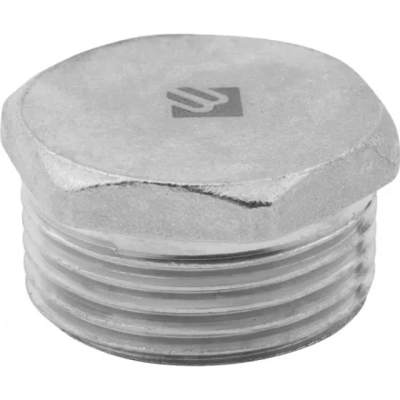 Заглушка ЗУБР "ЭКСПЕРТ", никелированная латунь, 6-ти гранная головка, наружная резьба, 3/4" 51297-S-3/4 купить в Ноябрьске