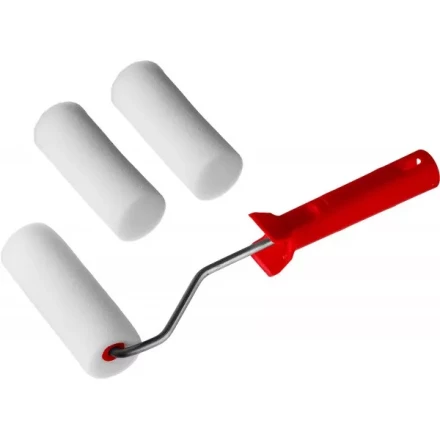 Валик &quot;ПОРОЛОН&quot; в наборе: 3 шубки + ручка, 100 мм, d=40 мм, MIRAX 0363-10_z01 купить в Ноябрьске