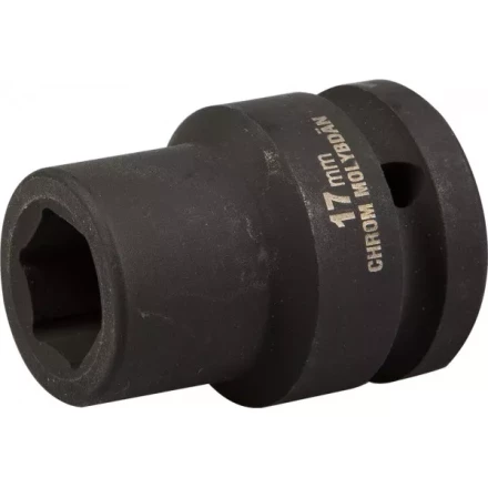 Торцовая головка KRAFTOOL &quot;INDUSTRIE QUALITAT&quot; ударная (3/4&quot;), FLANK, Cr-Mo, фосфатированная, 17 мм 27945-17_z01 купить в Ноябрьске