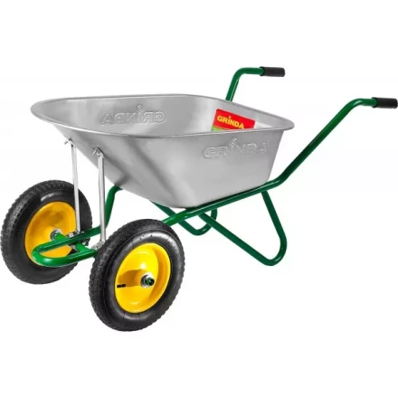 Тачка GRINDA садово-строительная двухколесная, 90 л, грузоподъемность 180 кг 422397_z01 купить в Ноябрьске
