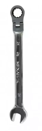 Ключ гаечный комбинированный 24х24 с шарниром и трещоткой 26419 купить в Ноябрьске