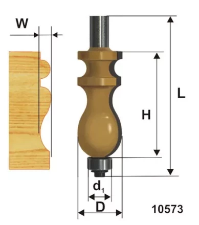 Фреза кромочная фигурная ф222х41мм хв 12мм 10573 купить в Ноябрьске