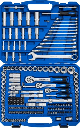 ЗУБР А-216, 216 предм., (1/2+ 3/8+ 1/4), универсальный набор инструмента, Профессионал (27674-H216) купить в Ноябрьске