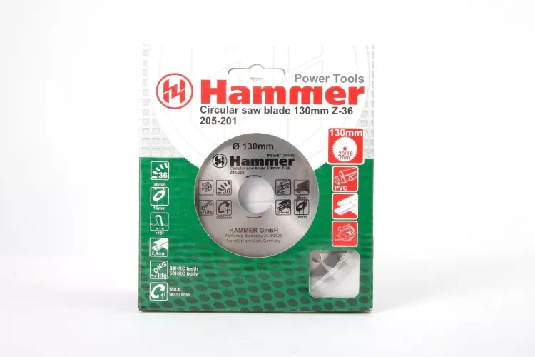Диск пильный твердосплавный HAMMER Ф130х20мм 36зуб. (205-201) купить в Ноябрьске