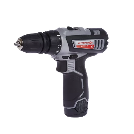 Аккумуляторная дрель-шуруповерт со съемным патроном ИНТЕРСКОЛ ДА-12ЭР-02 КОМБИ Li-ion (2 х 1,5Ач) купить в Ноябрьске