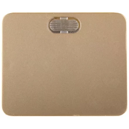 Выключатель СВЕТОЗАР &quot;ГАММА&quot; с подсветкой, одноклавишный, без вставки и рамки, цвет золотой металлик, 10A/~250B SV-54131-GM купить в Ноябрьске