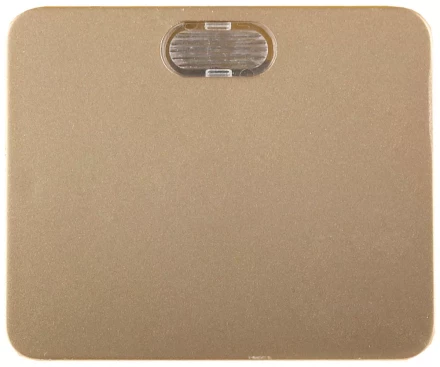 Выключатель СВЕТОЗАР &quot;ГАММА&quot; с подсветкой, одноклавишный, без вставки и рамки, цвет золотой металлик, 10A/~250B SV-54131-GM купить в Ноябрьске