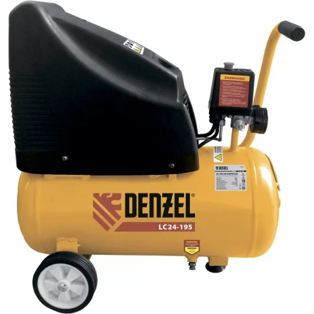 Компрессор воздушный безмасляный поршневой прямой привод DENZEL LC 24-195 58072 купить в Ноябрьске