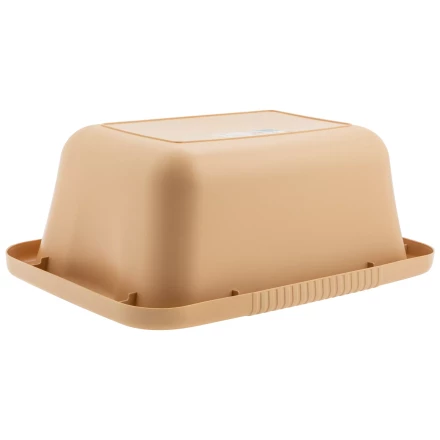 Таз пластмассовый прямоугольный 25 л, бежевый, Home Palisad 929925 купить в Ноябрьске