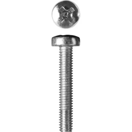 Винт ЗУБР &quot;МАСТЕР&quot; DIN 7985, класс прочности 4.8, оцинкованный, M3x20мм, 5кг 303150-03-020 купить в Ноябрьске