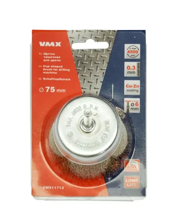 Щетка для дрели ф75 мм чашечная VMX 511713 купить в Ноябрьске