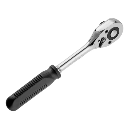 Ключ-трещотка 1/2&quot;, 45 зубьев, с быстрым сбросом, CrV, хром// Сибртех 14004 купить в Ноябрьске