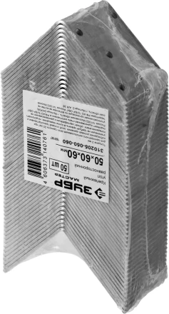 Крепежный угол ЗУБР &quot;МАСТЕР&quot; равносторонний, 50х60х60мм, 50 шт 310205-050-060 купить в Ноябрьске