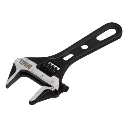 Ключ разводной 115 мм Denzel, CrV, кованый, укороченная рукоятка 15751 купить в Ноябрьске