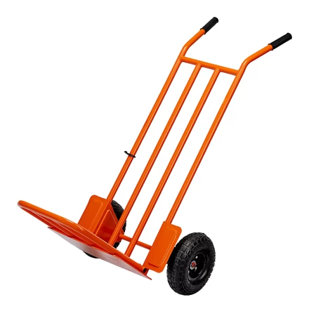 Тележка ручная 2-х колесная Сибртех 69302, усиленная, г/п 250кг, откидная платформа 530х400мм купить в Ноябрьске