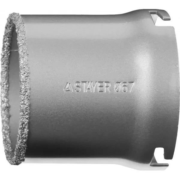Коронка STAYER "PROFESSIONAL" кольцевая с карбидно-вольфрамовой крошкой, d=67мм 33345-67 купить в Ноябрьске