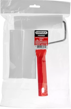 Валик &quot;ПОРОЛОН&quot; в наборе: 3 шубки + ручка, 140 мм, d=40 мм, MIRAX 0363-14_z01 купить в Ноябрьске