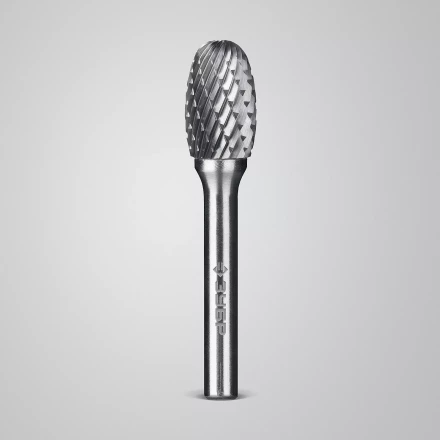 Зубр Твердосплавная борфреза E - овал, 12 х 20 мм, радиус 5.0 мм (28804-12-20) купить в Ноябрьске