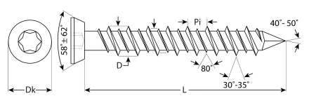 Шурупы ШБ-Х по бетону хроматированные коробка серия ПРОФЕССИОНАЛ купить в Ноябрьске