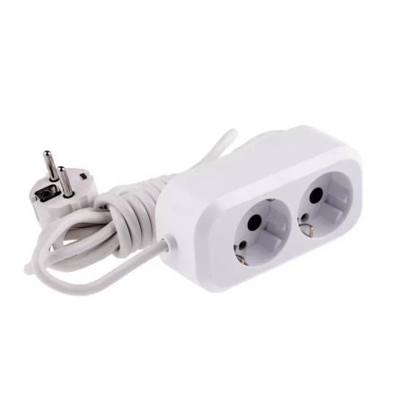 Удлинитель бытовой серия УХз-10-203 с заземлением 3 м 2 розетки 10 А Denzel 95961 купить в Ноябрьске