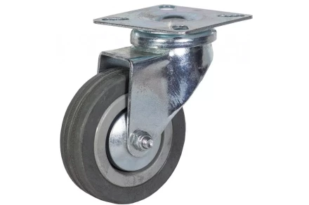 Аппаратное поворотное колесо HITCH 120*26 резина серая SCg55 (SZ084835) купить в Ноябрьске