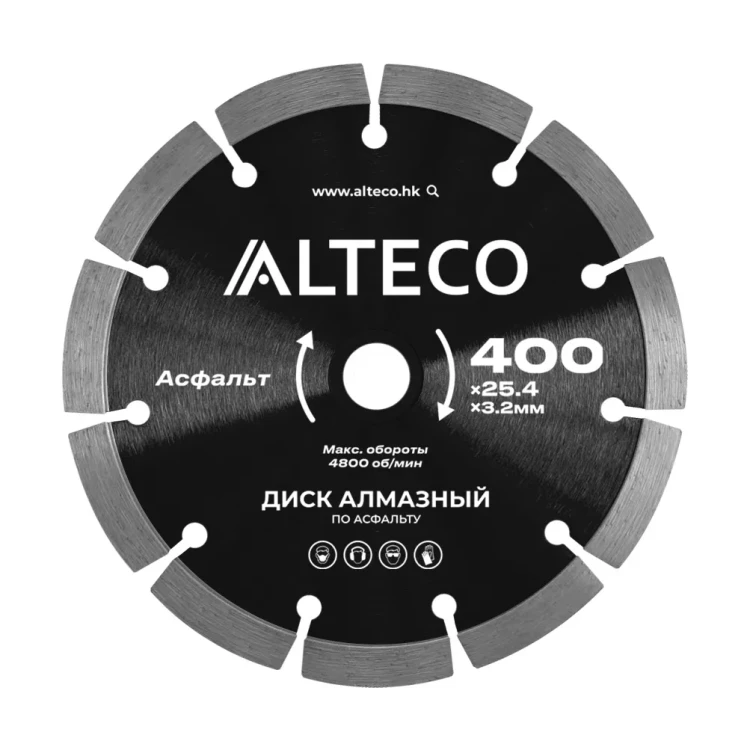Диск алмазный по асфальту ALTECO 400x25.4x3.2 мм 66486 купить в Ноябрьске