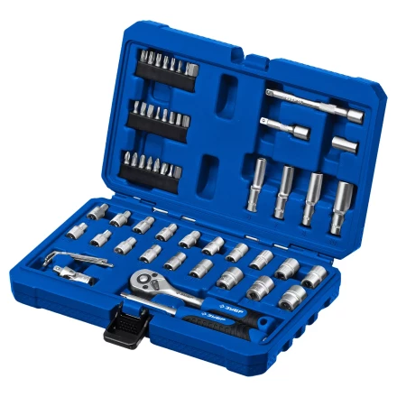 ЗУБР А-57, 57 предм., (1/4), универсальный набор инструмента, Профессионал (27671-H57) купить в Ноябрьске