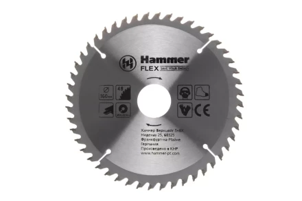 Диск пильный твердосплавный HAMMER Ф160х20мм 48зуб. купить в Ноябрьске