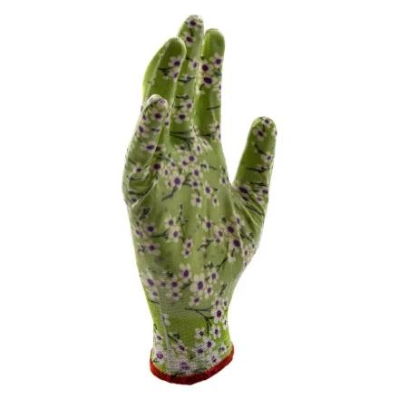 Перчатки садовые из полиэстера с нитрильным обливом, MIX цветов, M Palisad 67864 купить в Ноябрьске