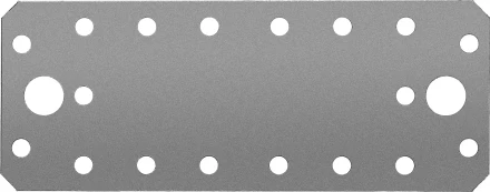 ЗУБР КП-2.5, 140 x 55 x 2.5 мм, цинк, крепежная пластина (31023-140) купить в Ноябрьске