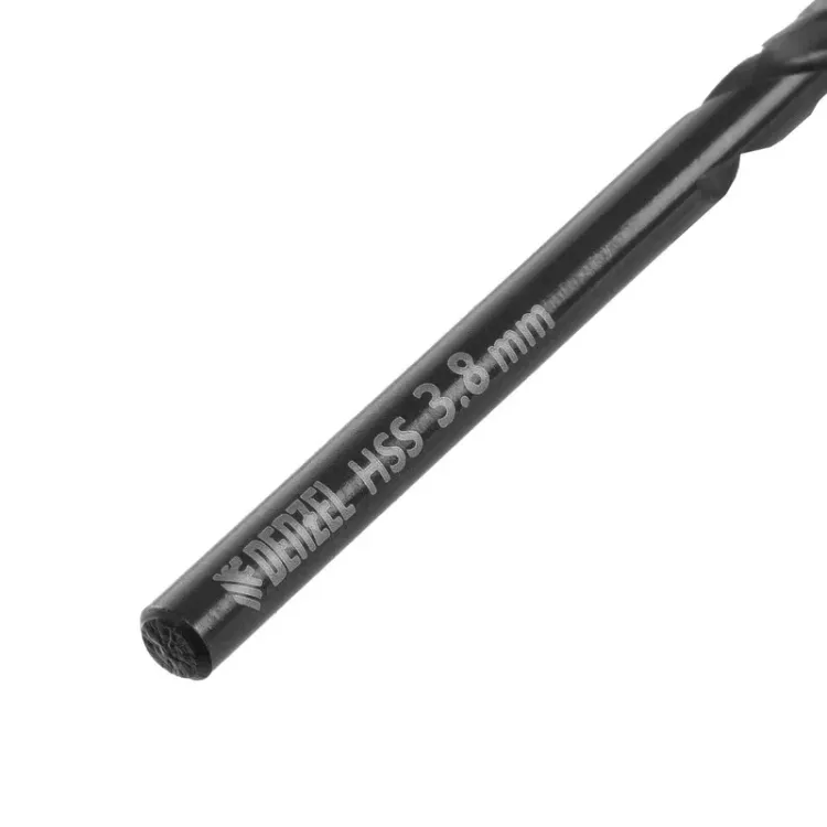 Сверло по металлу, 3,8 мм, HSS-Tin, Golden Tip, 10 шт. Denzel 717208 купить в Ноябрьске