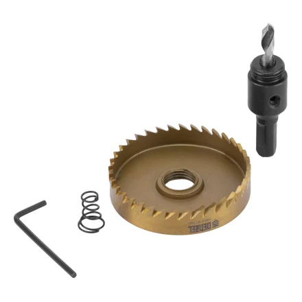 Коронка по металлу HSS, 63 мм, нитридтитановое покрытие Denzel 724120 купить в Ноябрьске