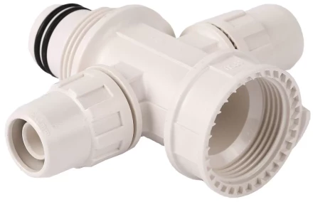 Коллектор ЗУБР &quot;ШиреФит&quot; сборный крестовой &quot;внутренняя резьба - штуцер с гайкой - штуцер с гайкой&quot;, 26мм х 16мм 51518-26-16-26 купить в Ноябрьске