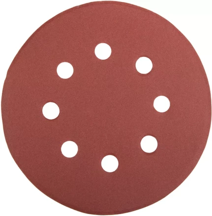 Круг шлифовальный универсальный STAYER "MASTER" из абразивной бумаги на велкро основе, 8 отверстий, Р320, 125мм, 5шт 35452-125-320 купить в Ноябрьске