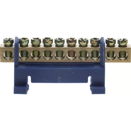 Шина СВЕТОЗАР нулевая на изоляторе типа &quot;Стойка&quot;макс. ток 100А, 5,2мм, 10 полюсов 49806-10 купить в Ноябрьске