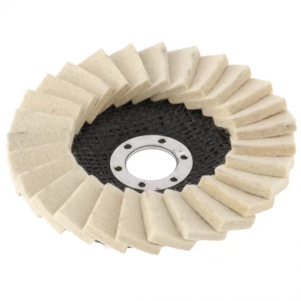 Круг полировальный лепестковый из натурального войлока 125 х 22,2 мм MATRIX артикул 75934 купить в Ноябрьске