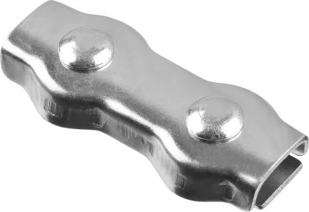 Зажим троса ЗУБР &quot;МАСТЕР&quot; двойной, оцинкованный, 3мм, 2 шт 304446-03 купить в Ноябрьске