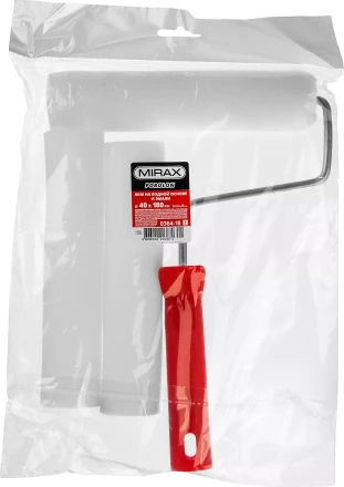 Валик &quot;ПОРОЛОН&quot; в наборе: 3 шубки + ручка, 180 мм, d=40 мм, MIRAX 0364-18_z01 купить в Ноябрьске