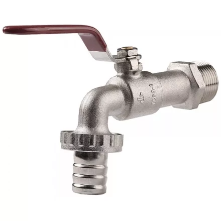 Кран ЗУБР шаровой водоразборный, латунный с никелированным покрытием, 3/4&quot;-3/4&quot; 51216-3/4-3/4 купить в Ноябрьске