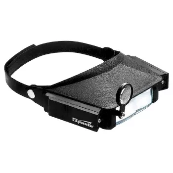 Лупа с дополнительными линзами, с подсветкой, для закрепления на голове  SPARTA 913825 купить в Ноябрьске