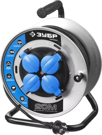 Удлинители на катушке силовые провод КГ 3х15 мм2 серия ПРОФЕССИОНАЛ купить в Ноябрьске