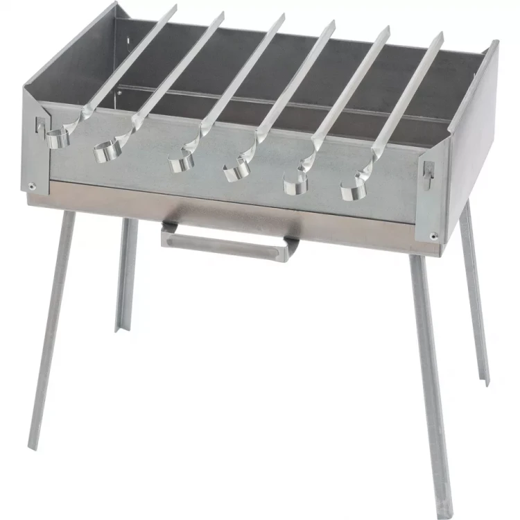 Мангал-дипломат в сумке 410x280x125 1,5 мм 6 шампуров в комплекте PALISAD Camping 69538 купить в Ноябрьске