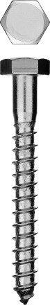 Шурупы ЗУБР &quot;МАСТЕР&quot; с шестигранной головкой, оцинкованные, 10x160, 250шт 300450-10-160-250 купить в Ноябрьске