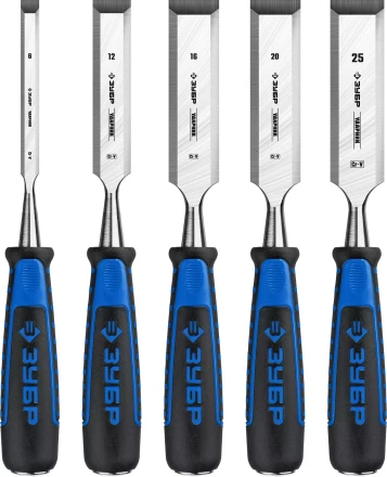 ЗУБР Ударник, 5 предм, набор стамесок-долот, Профессионал (18097-H5) купить в Ноябрьске