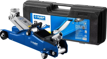 Домкрат гидравлический подкатной T35, 2т, 85-330мм, в кейсе, ЗУБР Профессионал 43056-2-K купить в Ноябрьске