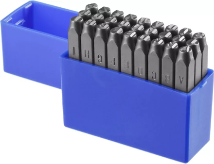 Клейма ЗУБР буквенные латинские, шрифт 5мм 21505-05_z01 купить в Ноябрьске