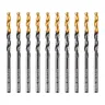 Сверло по металлу, 4,2 мм, HSS-Tin, Golden Tip, 10 шт. Denzel 717210 купить в Ноябрьске