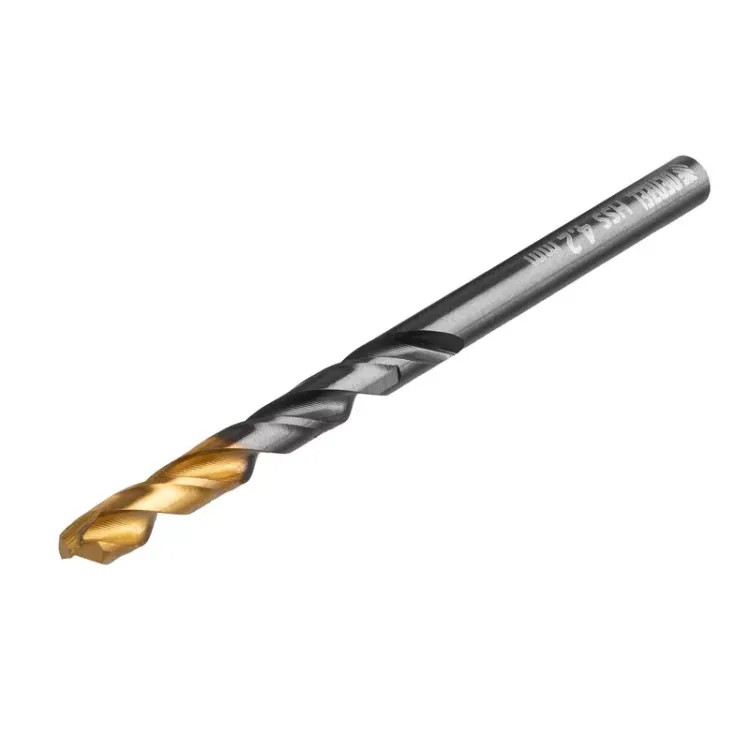 Сверло по металлу, 4,2 мм, HSS-Tin, Golden Tip, 10 шт. Denzel 717210 купить в Ноябрьске