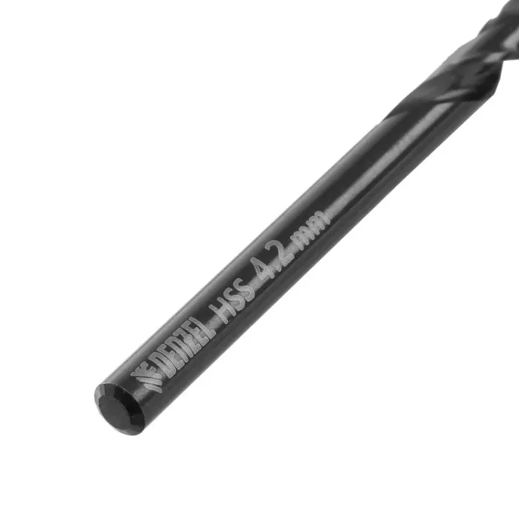 Сверло по металлу, 4,2 мм, HSS-Tin, Golden Tip, 10 шт. Denzel 717210 купить в Ноябрьске
